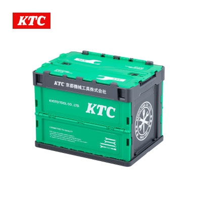 KTC折りたたみコンテナ　20L(グリーン×グレー)[YG-195GR]