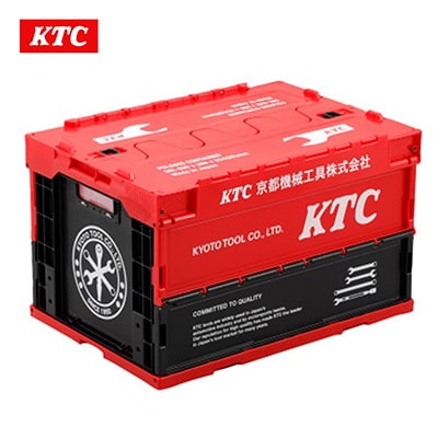 KTC 折りたたみコンテナ50L(レッド) [YG-196]