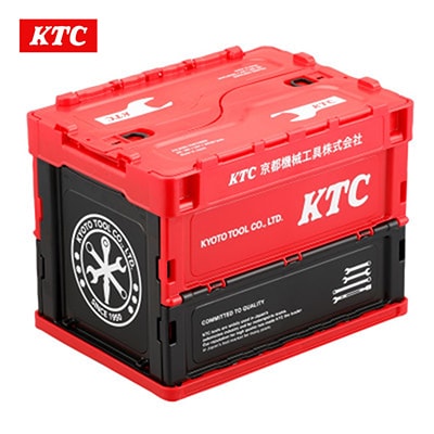 KTC 折りたたみコンテナ20L(レッド) [YG-195]