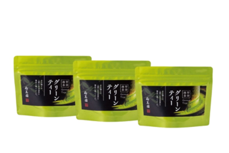 宇治抹茶グリーンティー 150ｇ×3袋セット〈お茶 茶 宇治抹茶 緑茶 抹茶 飲料 牛乳 お湯 お水  抹茶ラテ　加工食品〉