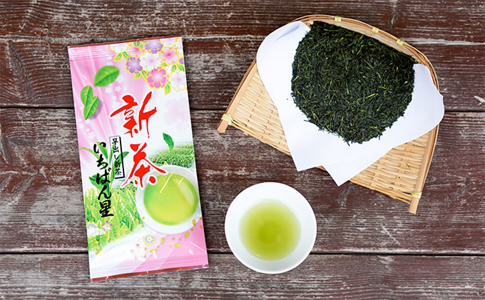 早摘み煎茶いちばん星100ｇ入×3本　宇治茶の木谷製茶場　〈 煎茶 お茶 茶 緑茶 新茶 茶葉 お茶葉 早摘み いちばん星 宇治 〉