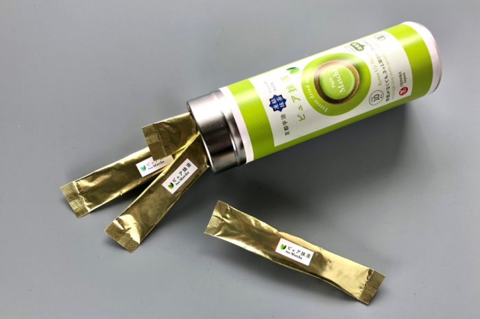 手軽に有機「凍結乾燥香り抹茶スティック」(1.5g×10本×2缶)〈有機 オーガニック 無農薬 宇治抹茶 抹茶 お茶 茶 緑茶 凍結乾燥 ステイック 飲料〉