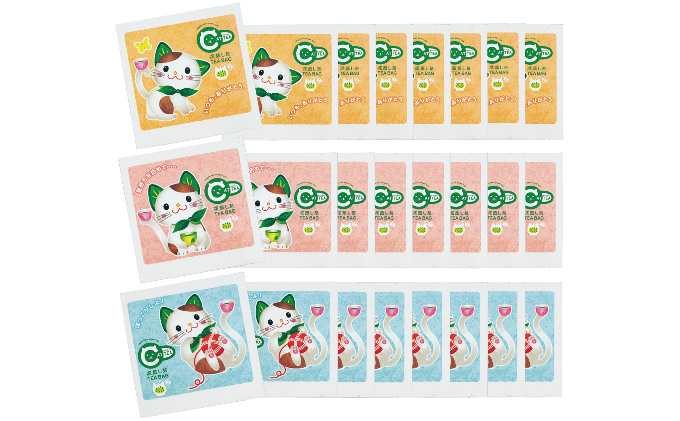 猫型ティーバッグキャッティー(3g×24P)〈お茶 茶 緑茶 煎茶 宇治抹茶 抹茶 深蒸し茶 深むし ネコ 猫 ティーバッグ ティーパック 日本茶 飲料 加工食品〉