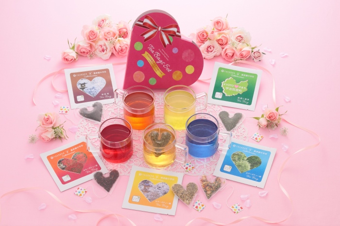 茶ッピー茶歌舞伎（ちゃかぶき）ガチャBOX＆ハートティーバッグ2箱＜維孝館中学校とコラボ開発＞