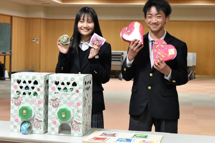 茶ッピー茶歌舞伎（ちゃかぶき）ガチャBOX＆ハートティーバッグ2箱＜維孝館中学校とコラボ開発＞