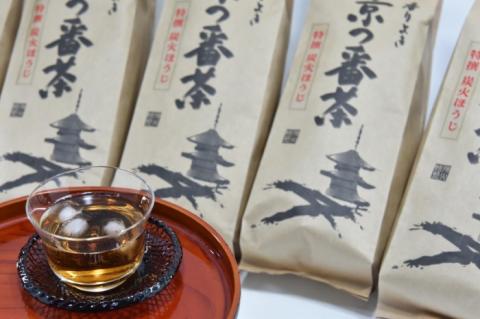 特選　京都伝統製法の手炒り京番茶（250g×5袋）　〈京都 特選 番茶 お茶 茶 茶葉 炭火 手炒り 伝統 飲料〉