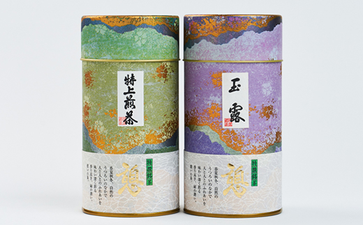 和束茶ギフトセット(松)　玉露150g×1袋、特上煎茶150g×1袋　上香園