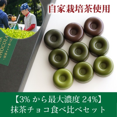 和束産自家栽培茶の濃厚抹茶チョコ食べ比べセット【配送不可地域：離島】