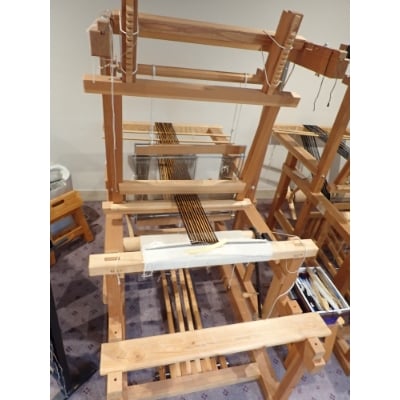 相楽木綿　コースター織り体験