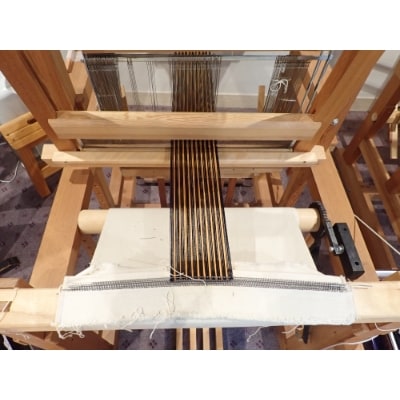 相楽木綿　コースター織り体験