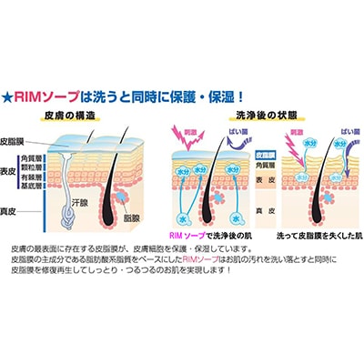 【保湿洗顔フォーム(顔・体)】RIMソープ-S(据置タイプ)