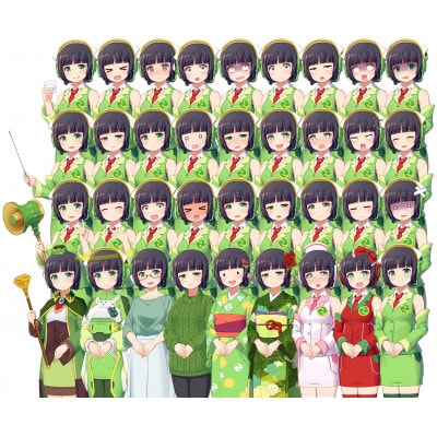 京町セイカ公式立ち絵素材(高画質版)