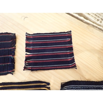 相楽木綿　コースター織り体験