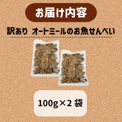 【ペット用】訳あり　BariShBariShオートミールのお魚せんべい (鯵、カマス、鰯) 200g