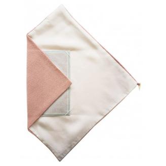 正絹ちりめん台付ふくさ(ピンク)　シルク100%　冠婚葬祭に便利な日本製袱紗　結婚式、法事・葬式に