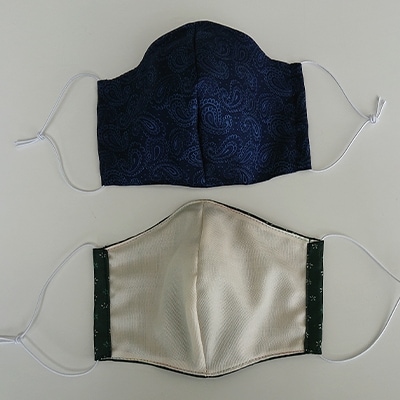 シルクマスク　丹後シルク織 柄(ジャカード):1枚