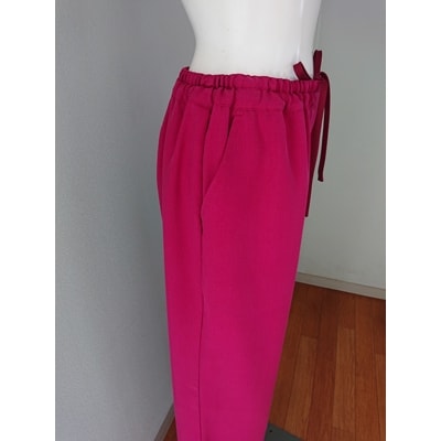 シルクパンツ　ピンク　丹後シルク