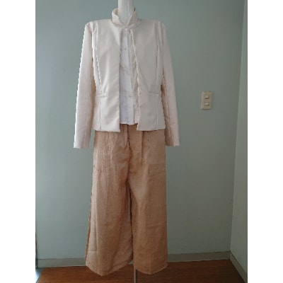 丹後シルク　原木染ガウチョパンツ