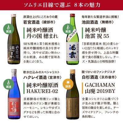 【日本酒のソムリエが丹後天酒を厳選!】毎日の晩酌が楽しくなる8本セット