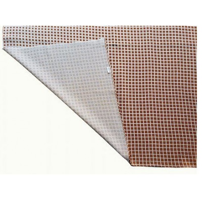 正絹ちりめん友禅風呂敷 マチルダ 茶