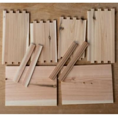 森の美しさを守る 与謝野スギで作る仕掛け木箱づくりキット　京都丹後の杉でつくる「大工さんの道具箱」