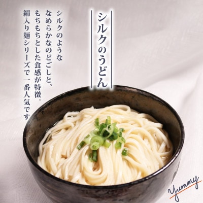 絹入りうどん 約12食 (200g×6袋セット) シルクパウダー入りの人気乾麺うどん