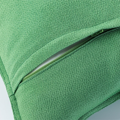 洗える丹後ちりめん「ちりめん美人」シルククッションカバー2枚セット(レッド、グリーン)　京都与謝野町