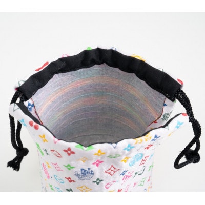 御朱印帳袋(御城印帳袋)　モノグラム柄(ホワイトバージョン)