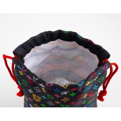 御朱印帳袋(御城印帳袋)　モノグラム柄(ブラックバージョン)