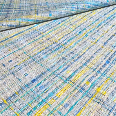 【リボン織×MIZEN】フリンジスカーフ 絹紐織　「昇」