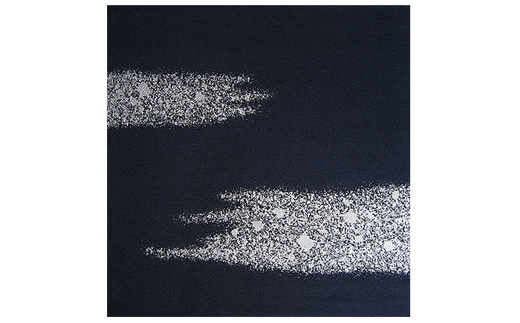 友禅風呂敷　雲霞(紺地に銀)1枚