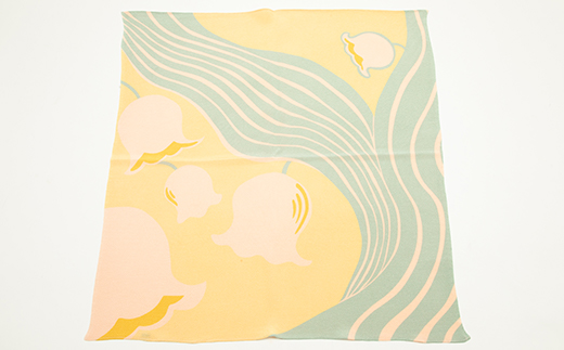 正絹縮緬友禅風呂敷 すずらん