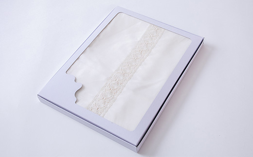 丹後シルク枕カバー　シルクレース付　髪と肌にやさしい絹100%の国産寝具　【高島屋選定品】