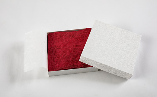 洗える丹後ちりめん「ちりめん美人」シルククッションカバー(レッド)