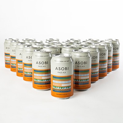 【毎月定期便】【与謝野町産ホップ使用クラフトビール】 ASOBI　350ml ×24本セット全3回