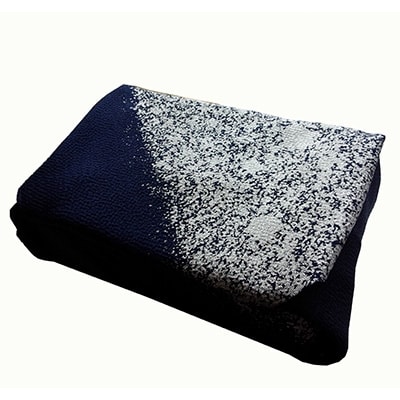 友禅風呂敷　雲霞(紺地に銀)1枚