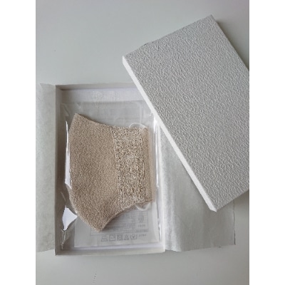 丹後ちりめん　シルクマスク　シルクレース新柄