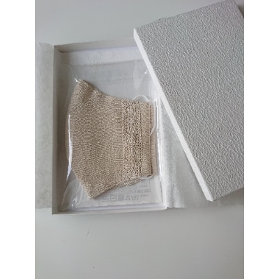 丹後ちりめん　シルクマスク　シルクレース花