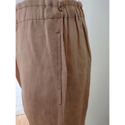 丹後シルク　原木染ガウチョパンツ