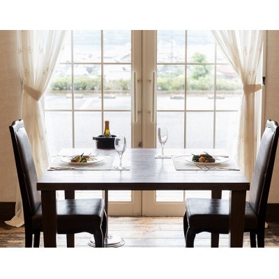 【橋立ベイホテル】創作フランス料理 ランチペア食事券『選べるメインコース』