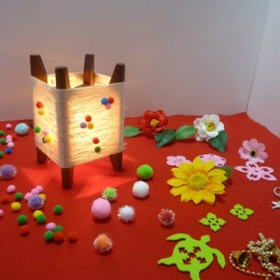 糸巻きランプ作り体験ペアチケット1枚 京都府与謝野町 広瀬創作工芸