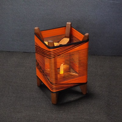 糸巻きキャンドルライト作り体験ペアチケット1枚 京都府与謝野町 広瀬創作工芸