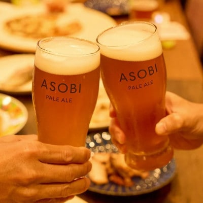 お歳暮・年賀　与謝野町ホップ使用クラフトビール ASOBI 　冬のギフトセット　ギフト包装　熨斗つき