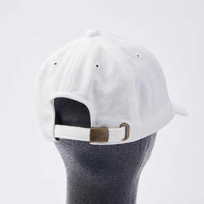 京都の伝統織物を使った丹後ちりめんキャップ ホワイト