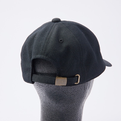 京都の伝統織物を使った丹後ちりめんキャップ ブラック