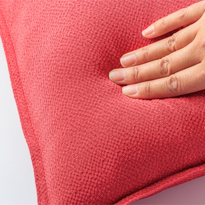 洗える丹後ちりめん「ちりめん美人」シルククッションカバー2枚セット(レッド、グリーン)　京都与謝野町