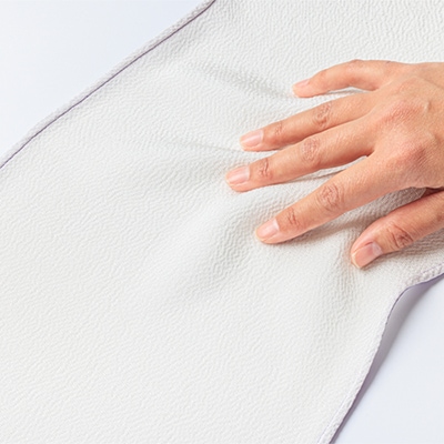 丹後ちりめん「ちりめん美人」シルクボディタオル パープル　肌に優しいシルク100%　京都与謝野町より