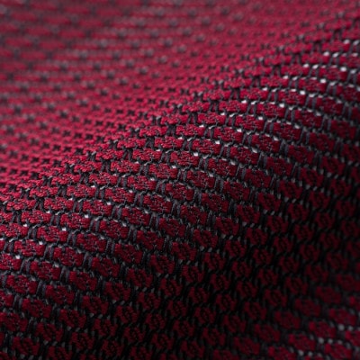 【手織りネクタイ】ワイン ガルザタイ kuskafabric 丹後の絹織物【高島屋選定品】