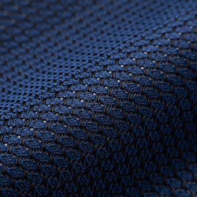 【手織りネクタイ】ダークネイビー ガルザタイ kuskafabric 丹後の絹織物【高島屋選定品】