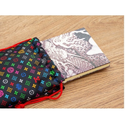 御朱印帳袋(御城印帳袋)　モノグラム柄(ホワイトバージョン)